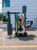 Chaudière à vapeur à granulés de biomasse (charbon de bois) 200kg 500kg, économe en énergie pour machine industrielle à granulés de biomasse