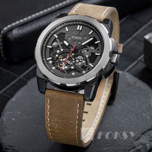 Marca personalizada tu propio diseño Japón esqueleto automático impermeable hueco reloj mecánico relojes de lujo hombres con logotipo - Product Image 4