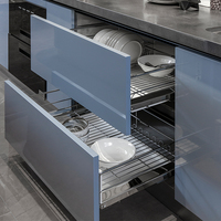 BAINENG Guangzhou Écologique Ignifuge Moderne Cuisine Modulaire En Acier Inoxydable Portable Armoire De Cuisine Mobile Camping Cuisine