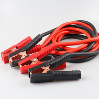 Câbles de démarrage robustes pour camions et motos, 25 pieds, 6 fils, anti-étincelles, avec lumière LED, 12V-24V, avec sac de transport