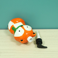 Fabricants de bouteilles en plastique Emballage cosmétique Pompe Cartoon Animal Vide Désinfectant Manuel Moussant Distributeur de savon liquide