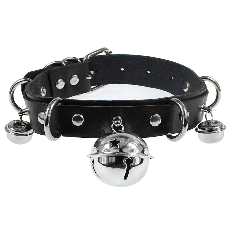 Collare girocollo a cuore per donna Accessori gotici Girocolli a catena in pelle nera Collana gotica punk grunge Emo  36