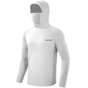 Camisas de Pesca Masculinas Personalizadas por Atacado com Máscara Facial, Sublimadas, UV UPF 50, Secagem Rápida, Hoodie de Pesca de Alto Desempenho - Product Image 2