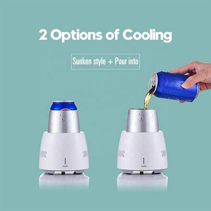 Taşınabilir yaz anlık elektrikli içecek soğutma kupa bardak Mini masaüstü buzdolabı akıllı içecek soğutucu bardak - Product Image 5