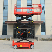 Plateforme élévatrice à ciseaux hydraulique en acier, automotrice, entièrement automatique, portable, 5,8 m, 2 personnes, 3-5 m/min, électrique