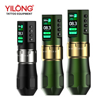 Machine à tatouer sans fil Yilong avec batterie intégrée rechargeable 1600mAh, course réglable, appareil professionnel PMU
