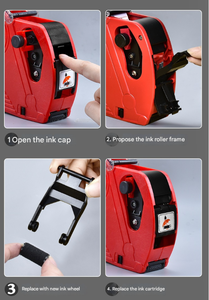 Étiqueteuse numérique portable, pistolet d'étiquetage, étiqueteuse de <span class=keywords><strong>prix</strong></span>, étiquetage avec rouleau d'encre de rechange, 8 chiffres pour les magasins de détail - Product Image 5