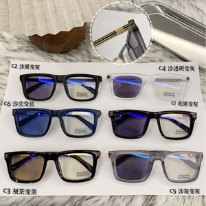 Lunettes de soleil carrées ZS-95019 pour hommes, verres PC noirs, protection UV400, classe 2, monture en métal, design tendance - Product Image 4