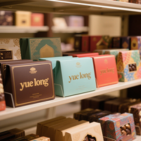 Boîtes cadeaux en carton rigide personnalisées avec logo, aimantées, avec séparateurs, pour chocolats faits main et aliments
