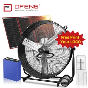 DEFENG Hersteller Hot Sale 12V mit Solar panel Economy Ventilator für Garagen und Thin Design Boden ventilator Industrie