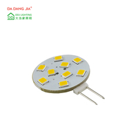 Ampoules LED G4 12VAC DC 1,5W 9 LED 2835SMD Angle de faisceau de 180 degrés Base G4 Blanc chaud 2700K Ampoules LED G4