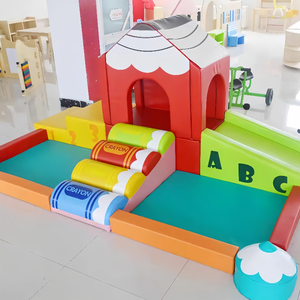 Aire de jeux intérieure pour enfants avec toboggan, <span class=keywords><strong>piscine</strong></span> à balles sur le thème des crayons, aire de jeux pour tout-petits, maison de jeu pour tout-petits, jouets en mousse de sécurité - Product Image 2