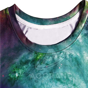 Recién llegado, Camiseta de algodón/poliéster con cuello redondo para hombre, Manga corta informal en el mejor material para camisetas de sublimación - Product Image 4