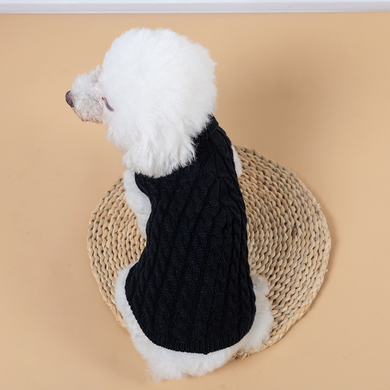 Pull tricoté-noir