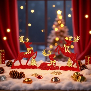 Gold <strong>Painted</strong> <strong>Deer</strong> Resin Crafts Home Decoration Accessories Decor Luxury <strong>Deer</strong> Display for Decorating - Product Image 5