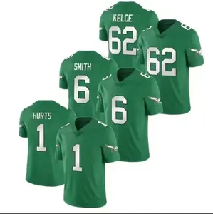 Hot Sell Philadelphia Eagle City Gestikt Amerikaans Voetbalshirt Heren Packer S Team Uniform 0 1 6 11 62