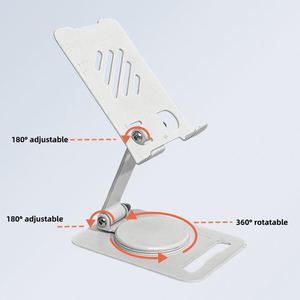 Hollow Panel Design 180 Adjustable 360 Rotatable Metal Material Sturdy Durable Foldable Magnetic Desk Living Easy Carry - Product Image 4