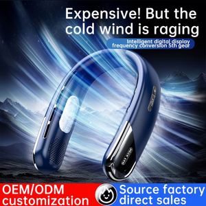 Ventilador de Cuello Plegable Manos Libres, Recargable por USB 5V, Bajo Ruido, Enfriador de Aire Personal para Camping, Viajes y Deportes al Aire Libre - Product Image 2