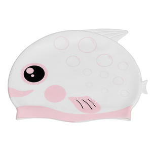 <span class=keywords><strong>Gorro</strong></span> de Natación de Silicona para Niños, <span class=keywords><strong>Gorro</strong></span> de Natación Impermeable con Dibujos Animados para Niños, Logotipo Personalizado al por Mayor - Product Image 4