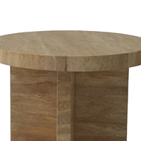 Vente chaude table basse intelligente en calcaire circulaire de luxe postmoderne
