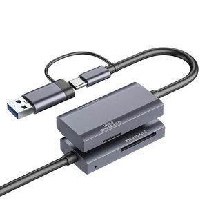 Lecteur de cartes USB C 2 en 1, adaptateur SD Micro SD UHS-II en alliage d'aluminium - Product Image 1