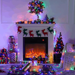 Guirlandes lumineuses de Noël multicolores pour l'extérieur et l'intérieur, guirlandes lumineuses colorées pour la <span class=keywords><strong>chambre</strong></span> à coucher, la fête, les décorations de Noël - Product Image 5