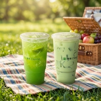 32oz 1000ml Wegwerpbekers voor Thaise Zoute Kaasfoamdranken, Torch-stijl - 107mm Randdiameter, fruitsap, smoothie, aangepast logo