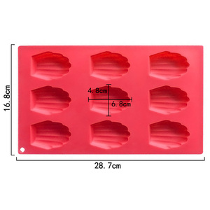 Khuôn Bánh 205 Bằng Silicon, Bán Sỉ Khuôn Bánh Vỏ Madeleine Bằng Silicon 9 Khoang, Khuôn Bánh Quy Bằng Silicon - Product Image 2
