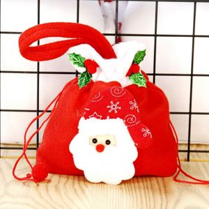 Customization Your Logo Christmas <b>Drawstring</b> <b>Bag</b> Santa Claus Pattern <b>Kids</b> Gift Candy Cloth <b>Bags</b> for Children - Product Image 4