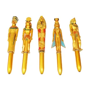 金色塑料圆珠笔创意埃及人物法老工艺圆珠笔