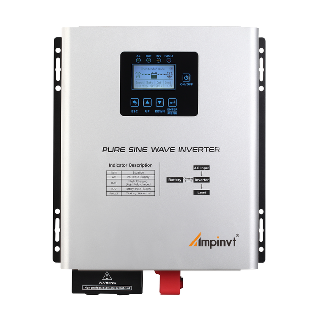 HT Series Pure Sine Wave Inverter Ampinvt Product 800w 1200w Inverter 12VDC to 120VAC 60HZ Inverter