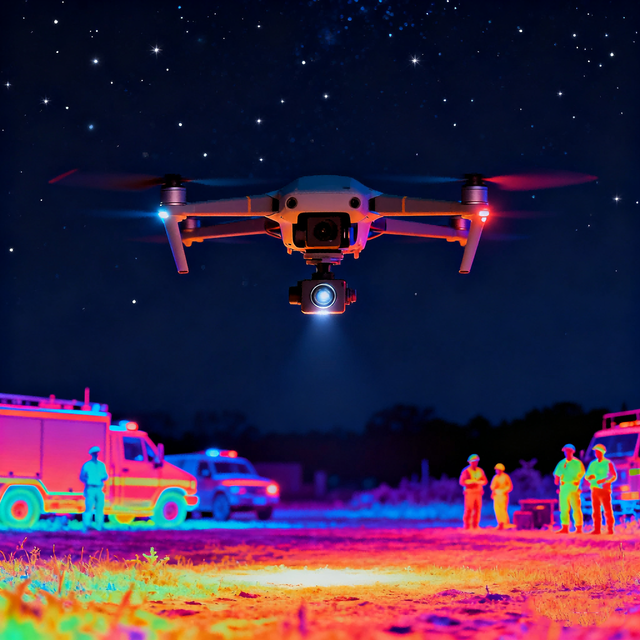 Real-Time Security Patrol Emergency Rescue Forest Fire Prevention Compact IP67 Thermal Imaging Camera Module for UAV/Drone