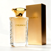 Lot personnalisé en forme de carré 100ml parfum verre pompe pulvérisateur boîte d'emballage de pulvérisation bouteille de parfum de forme unique de haute qualité