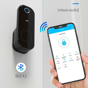 Outdoor IP65 Waterproof Smart Rim <strong>Lock</strong> Fingerprint Tuya TTlock App <strong>Electronic</strong> Door <strong>Locks</strong> WiFi Network Cloud for Glass <strong>Main</strong> <strong>Gate</strong> - Product Image 4