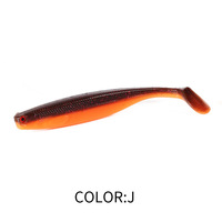 Leurre souple en PVC à texture maillée 3D, queue en T, 50mm 70mm 100mm, coulant, queue de pagaie, pour la pêche au bar et au grouper en eau douce et salée