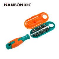 20PC Set Mata Obeng Presisi Magnetik Multifungsi Hexagonal Torx Slotted dengan Gagang Plastik Kustom OEM Kelas Industri