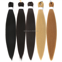 Extensions Africaines Cheveux Expression pour Tresses Ombrées Faciles à Tresser, Cheveux Synthétiques Pré-Étírés
