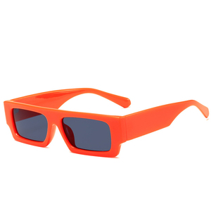 2021 Sunray Trendy Small Square Frame Gafas de sol Colorido Rectángulo Diseño Azul Blanco Oro Rojo Marcos para Hombres Mujeres Material de PC - Product Image 3