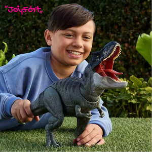 Figurine de dinosaure Mattel <span class=keywords><strong>Jurassic</strong></span> <span class=keywords><strong>World</strong></span> Movie Tyrannosaurus Rex-JCH02, jouet sonore et lumineux, articulations mobiles, pour enfants, garçons, cadeau - Product Image 3