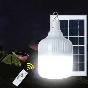 Độ sáng cao năng lượng mặt trời Bóng đèn ánh sáng LED khẩn cấp di động khẩn cấp cắm trại sạc USB năng lượng mặt trời ánh sáng