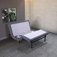Cadres de lit électriques réglables sur mesure, taille King Size, noirs, en métal, construction moderne, montage facile, ensemble de meubles de chambre à coucher