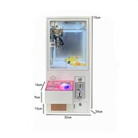 Machine distributrice de jouets en peluche mini-grue à prix de gros pour enfants, machine à poupées pour centres de divertissement et de jeux
