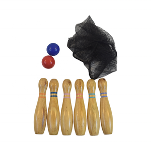 Jouet <span class=keywords><strong>de</strong></span> jardin classique <span class=keywords><strong>en</strong></span> <span class=keywords><strong>bois</strong></span> Bowling Pin Giant Lawn Game Set - Product Image 3