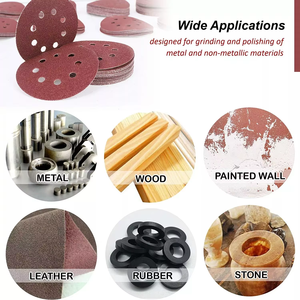 7-day Shipping - 50PCS 5inch Sanding Discs 80 Grit Hook and Loop 8-Hole <strong>Orbital</strong> <strong>Sander</strong> Sandpaper <strong>Pads</strong> - Product Image 6