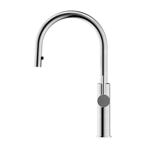 Robinet de cuisine en acier inoxydable 304 style simple, couleur brossée, avec douchette extractible 316 KM7020S - Product Image 4