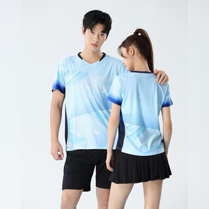 Hoogwaardig lichtgewicht ademend zomershirt voor dames en heren, multisport, korte mouwen, met verloopkleur - Product Image 3