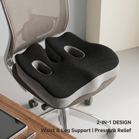 Coussin de fauteuil roulant en mousse à mémoire de forme, extra épais, soulagement de la pression, anti-escarres, pour personnes âgées et handicapées 55D