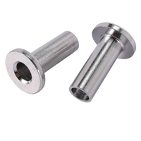 Manchons de fixation en acier inoxydable 316 HIMOWAY pour poteaux en bois, installation DIY pour garde-corps à câble de 1/8 pouce
