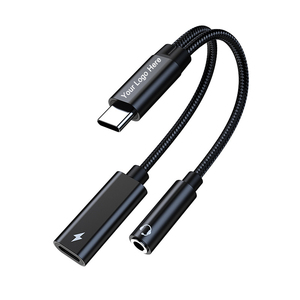 Câble 2 en 1 Type C vers <span class=keywords><strong>Jack</strong></span> 3.5mm AUX USB C Adaptateur pour casque d'écoute Câble audio 3.5 <span class=keywords><strong>Jack</strong></span> pour iPhone Ipad Pro <span class=keywords><strong>Samsung</strong></span> Xiaomi PD 60w - Product Image 6