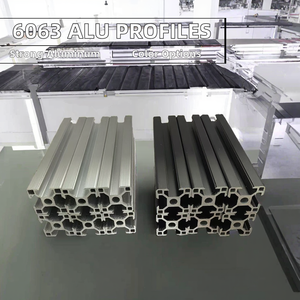 6063 travi strutturali industriali in lega di <span class=keywords><strong>alluminio</strong></span> 4040 estrusione anodizzato argento nero T Slot 30x30 6063 profili in <span class=keywords><strong>alluminio</strong></span> - Product Image 4